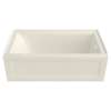American Standard Town Square S 60-in Rectangular Alcove Bathtub with Right Side Drain