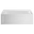American Standard Town Square S 60-in Rectangular Alcove Bathtub with Right Side Drain
