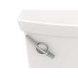 H2Option Left Hand Trip Lever Dual Flush Toilet Tank in White