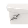 H2Option Left Hand Trip Lever Dual Flush Toilet Tank in White