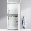 38 x 38 ADA Solid Surface Shower Base in Soft White