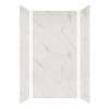 Silhouette 48-in x 36-in x 96-in Glue to Wall 3-Piece Shower Wall Kit, Pearl Stone