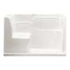 Acrylic Seated Safety Shower With Right-Hand Drain