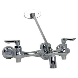 Top Brace Wall-Mount Service Sink Faucet with 6-Inch Vacuum Breaker Spout, 8344012.002