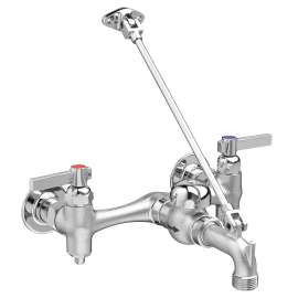 Top Brace Wall-Mount Service Sink Faucet with 6-Inch Vacuum Breaker Spout, 8344212.004