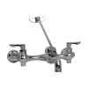 Top Brace Wall-Mount Service Sink Faucet With 6-Inch Vacuum Breaker Spout and Offset Shanks, 8354112.002