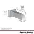 Town Square(R) S 6-3/4-Inch Slip-On Non-Diverter Tub Spout, 8888111.243