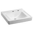 Decorum(R) Wall-Hung EverClean(R) Sink With Center Hole Only and Extra Right-Hand Hole, 9024011EC.020