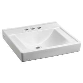Decorum(R) Wall-Hung EverClean(R) Sink Less Overflow With 4-Inch Centerset, 9024904EC.020