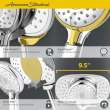 Spectra Duo(R) 1.8 gpm/6.8 L/min 2-in-1 Hand Shower, 9038254.013