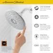 Spectra(R) Touch 7-Inch 1.8 gpm/6.8 L/min Water-Saving Fixed Showerhead, 9038374.295