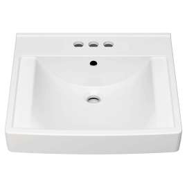 Decorum(R) 21 x 20-1/4-Inch (533 x 514 mm) Wall-Hung EverClean(R) Sink With 4-Inch Centerset, 9134004EC.020