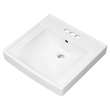 Decorum(R) 21 x 20-1/4-Inch (533 x 514 mm) Wall-Hung EverClean(R) Sink With 4-Inch Centerset, 9134004EC.020