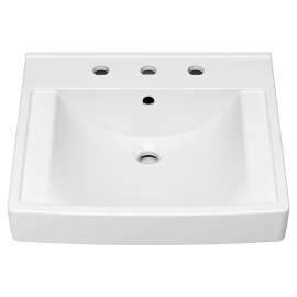 Decorum(R) 21 x 20-1/4-Inch (533 x 514 mm) Wall-Hung EverClean(R) Sink With 8-Inch Widespread, 9134008EC.020