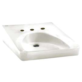 Wheelchair Wall-Hung Sink With 10-1/2-Inch Widespread, 9140013.020