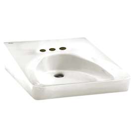 Wheelchair Wall-Hung Sink with 4-Inch Centerset, 9141011.020