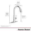 Renate Single-Handle Pull-Down Dual Spray Kitchen Faucet 1.5 gpm/5.7 Lpm, 9319310.075