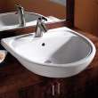 Mezzo Semi-Countertop Sink With Center Hole Only, 9960001.020
