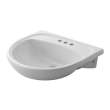 Mezzo Semi-Countertop Sink Less Overflow with 4-Inch Centerset, 9960904.020