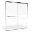 Euro 48 x 70-Inch Height Semi-Frameless Sliding Shower Door with Clear Glass, AM00370400.006