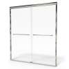 Euro 60 x 70-Inch Height Semi-Frameless Sliding Shower Door with Clear Glass, AM00390400.006
