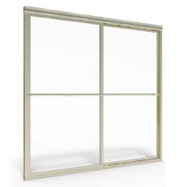 Prestige 60 x 58-1/2-Inch Height Framed Sliding Tub Door with Clear Glass, AM00750400.006