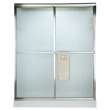 Prestige 60 x 58-1/2-Inch Framed Sliding Tub Door with Rain Glass, AM00750422.213
