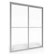 Prestige 48 x 71-1/2-Inch Height Framed Sliding Shower Door with Clear Glass, AM00770400.213