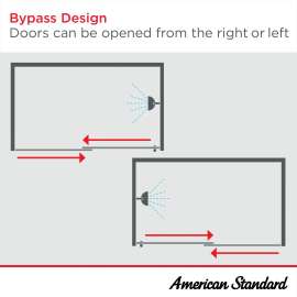 Prestige 68-Inch Framed Sliding Shower Door, AM00775422.213