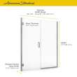 60 x 72-Inch Height Frameless Shower Door With Panel, AM00812400.006