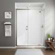 60 x 76-Inch Height Semi-Frameless Swing Door With Panel, AM00816400.006