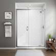 60 x 76-Inch Height Semi-Frameless Swing Door With Panel, AM00816400.213