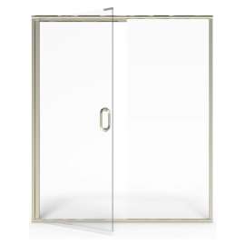 48 x 76-Inch Height Semi-Frameless Swing Door With Panel, AM00817400.006