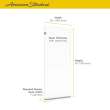 30 x 76-Inch Height Frameless Shower Screen, AM00830400.213