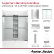 Aspirations 60 x 60-Inch Frameless Sliding Bathtub Door, AM00853400.213