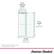 Aspirations 48 x 72-Inch Frameless Sliding Shower Door, AM00855400.295