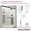 Aspirations 48 x 72-Inch Frameless Sliding Shower Door, AM00855400.295