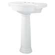 0282800.020 Retrospect 8-in Widespread Pedestal Sink Top and Leg Combination, White