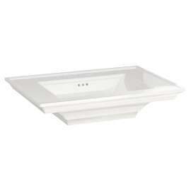 0297004.020 Town Square S 4-in Centerset Pedestal Sink Top, White 