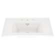 0298008.020 Town Square S Vanity Top with 8-in Widespread, White