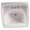 0355012M055.020 Lucerne Wall Hung Sink with 4-inch Centerset, White 