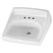 0356015USMCA.020 Lucerne Wall Hung Sink with 8-in Widespread, White 