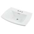 0445004.020 Edgemere 4-in Centerset Pedestal Sink Top, White