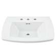 0445008.020 Edgemere 8-in Widespread Pedestal Sink Top, White