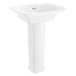 0445400.020 Edgemere 4-in Centerset Pedestal Sink Top and Leg Combination, White