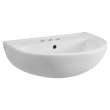 0467204.020 Reliant 22-in Pedestal Sink Top Only, 4-in Centerset Holes, White 