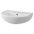 0467208.020 Reliant 22-in Pedestal Sink Top Only, 8-in Widespread Holes, White 