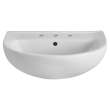 0467208.020 Reliant 22-in Pedestal Sink Top Only, 8-in Widespread Holes, White 