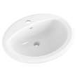 0475247.020 Reliant Oval Drop In Sink, Single Hole, White 