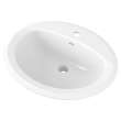 0475247.020 Reliant Oval Drop In Sink, Single Hole, White 